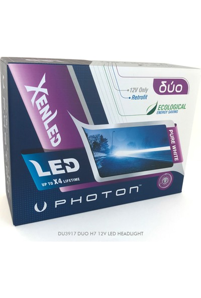 Photon Duo Led Xenon Far Ampulu H1 / H3 / H4 / H7 / H10 / H11/ H27 / 9005 / 9006