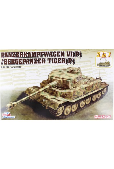 Dragon 6869 1/35 Panzerkampwagen Vıp/Bergepanzer Tiger P Tank Maketi