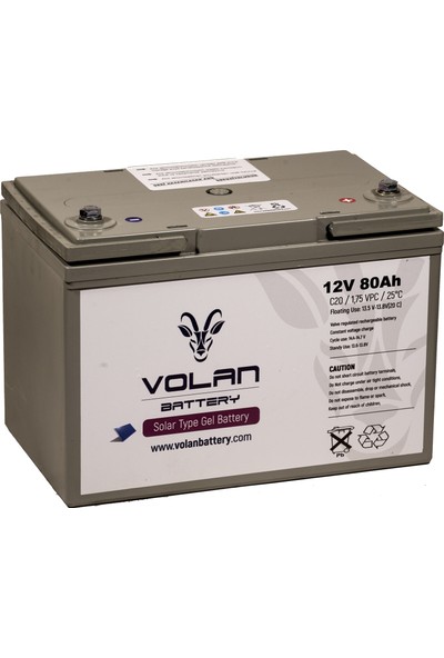 Volan Battery 12 Volt 80 Ah (Amper) Jel Akü