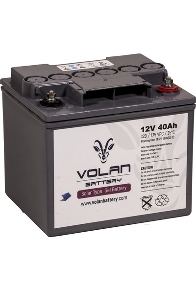 Volan Battery 12 Volt 40 Ah (Amper) Jel Akü