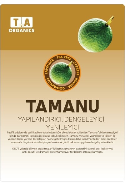 Tca Organics Tamanu Hair Balm Saç Kremi 50 ml