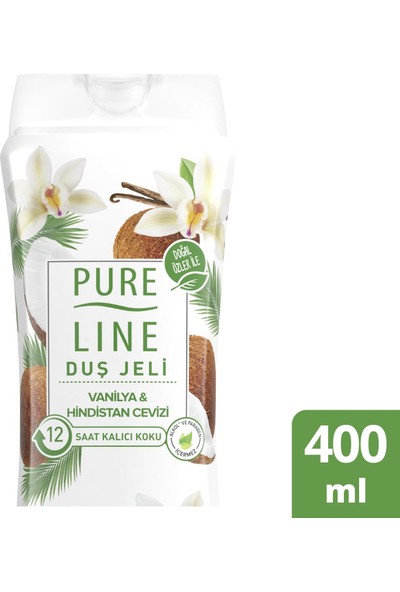 Pure Line Vanilya & Hindistan Cevizi Duş Jeli 400 ML