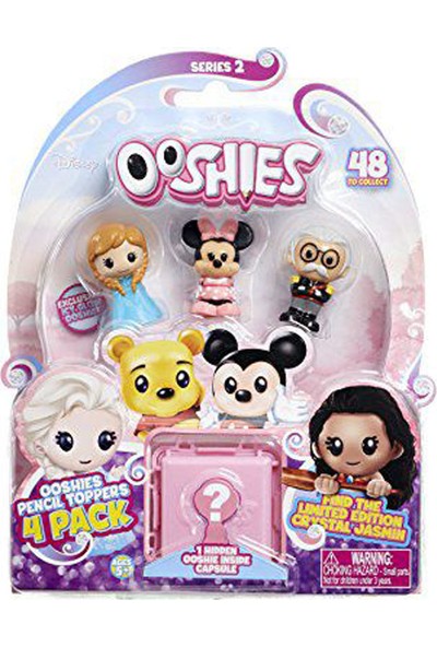 Lisanslı - Ooshies Disney Mini Figür 4'lü Paket - 2. Seri