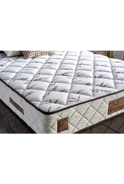 Serabed Bamboo Full Yaylı Yatak Orta Sert 160 x 200 cm