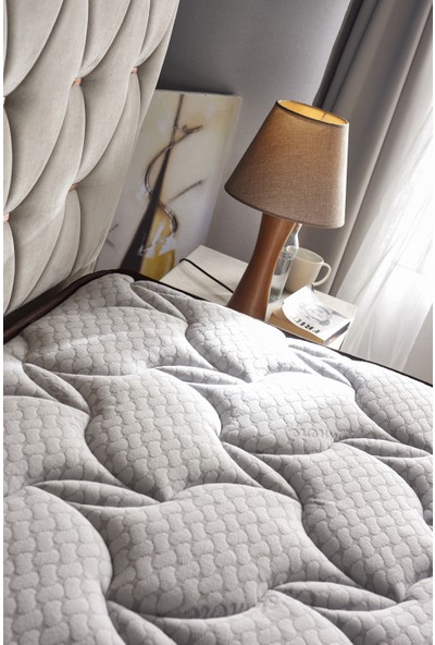Serabed Cashmere Full Yaylı Özel Örme Kumaşlı Yatak 160 x 200 cm