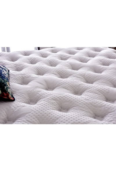 Serabed Cloud Full Yaylı ve Pedli Yatak (Yumuşak Tuşeli Özel Örme Kumaş) 160 x 200 cm