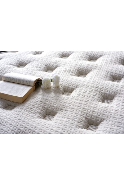 Serabed Natural Linen Full Yaylı Yatak (Örme Keten Kumaşlı) 160 x 200 cm