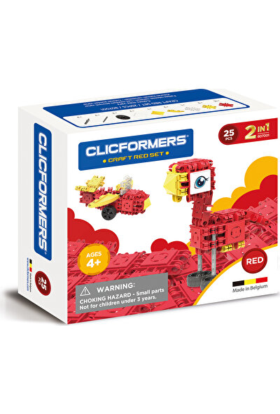 Clicformers Craft Set Red 25 Parça