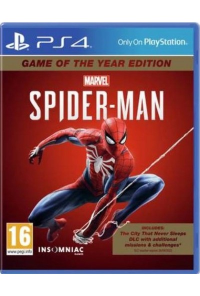 Marvel's Spider-Man Game Of The Year Edition PS4 Oyun