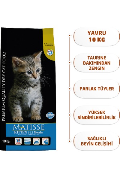 Matisse Kitten Kuru 10 Kg Yavru Kedi Maması