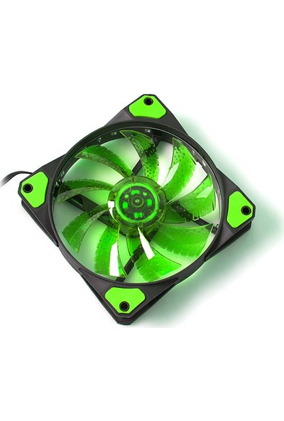 Evercool CS1230G 120x120x25 mm Yeşil Işıklı Kasa Fanı