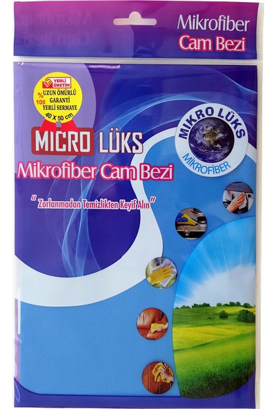 Microlüks Mikrofiber Cam Bezi