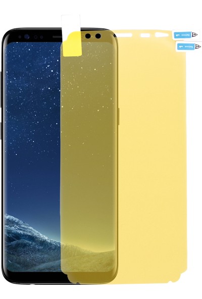 Monsterskin Samsung Galaxy S8 Full Kaplama Ekran Koruyucu Tam Koruma - Şeffaf