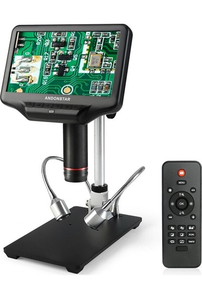 Andonstar AD407 3D HDMI Dijital Mikroskop 7 Inç LCD Ekran Smd Elektronik Tamir Cihazı