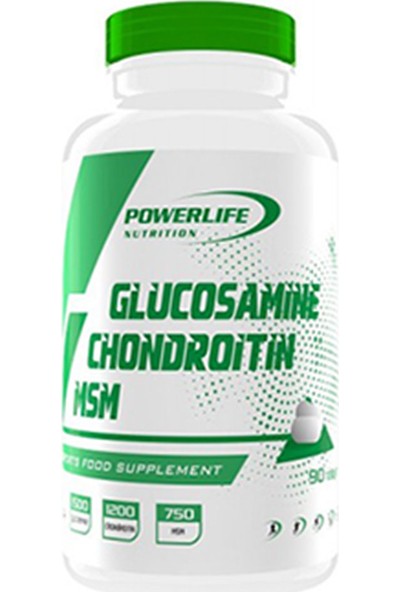 Powerlife Glucosamine Chondroitin Msm 90 Tablet Glukozamin