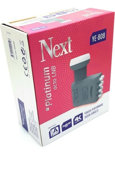 Next YE-808 Platinum Octo Lnb 0.1db Full HD 4K