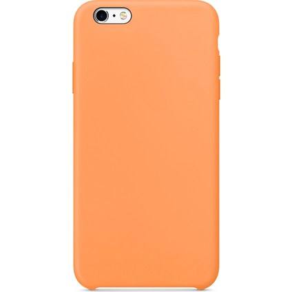 Apple iPhone 6S Kılıf Liquid Lansman Silikon Turuncu
