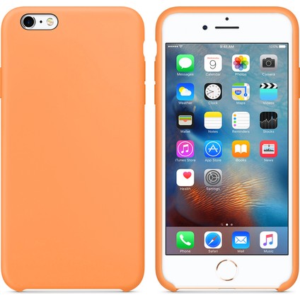 Apple iPhone 6S Kılıf Liquid Lansman Silikon Turuncu fiyatları