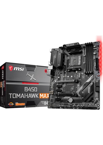 B450 TOMAHAWK MAX AM4 DDR4 3466(OC) DVI HDMI M.2 USB3.2 RGB ATX Anakart