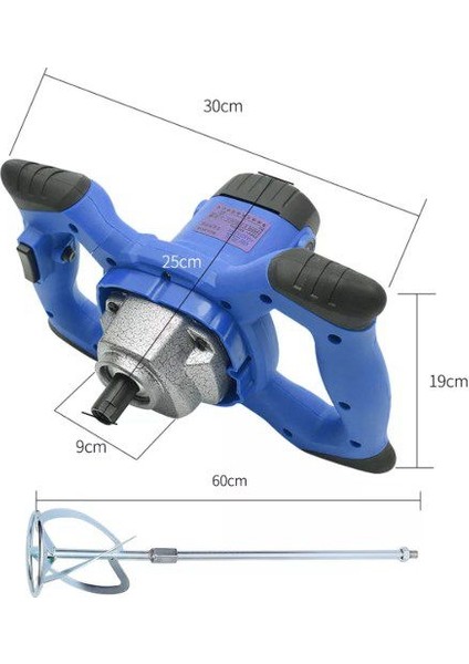 Staxx Power 6 Kademe Devir Ayarlı Elektrikli Boya ve Harç Karıştırıcı Mikser 2400W