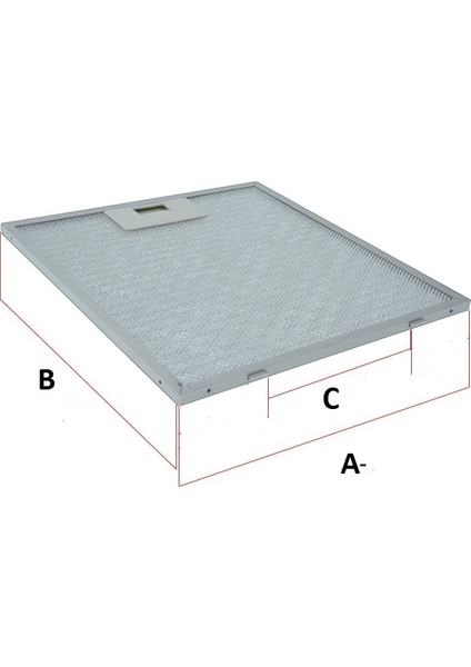 Filtre 27,5 x 34 cm Teka Davlumbaz Filtre Seti -2 Adet