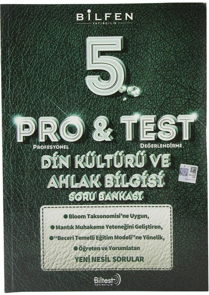 Bilfen Yayınları 5. Sınıf Pro&Test Din Kültürü Ve Ahlak Bilgisi Soru Bankası