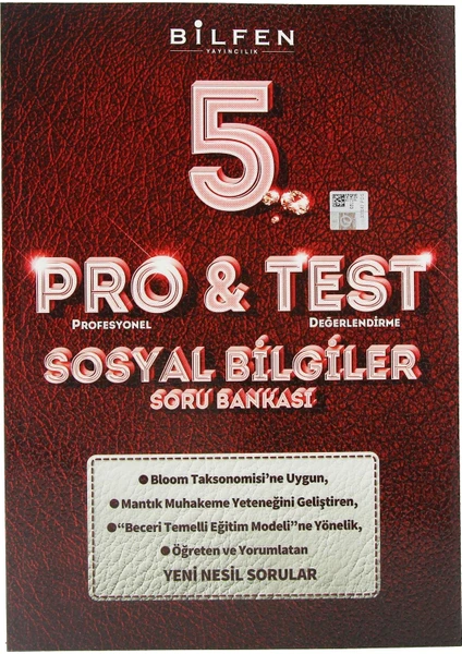 Bilfen Yayınları 5. Sınıf Pro&Test Sosyal Bilgiler Soru Bankası