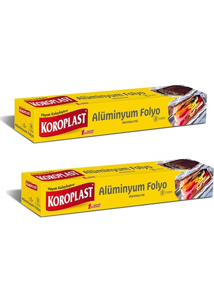 Alüminyum Folyo 8 mt 2 'li Paket