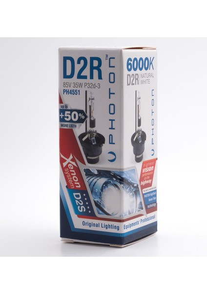 D2R 6000K +%50 Fazla Işık Oem Ampul