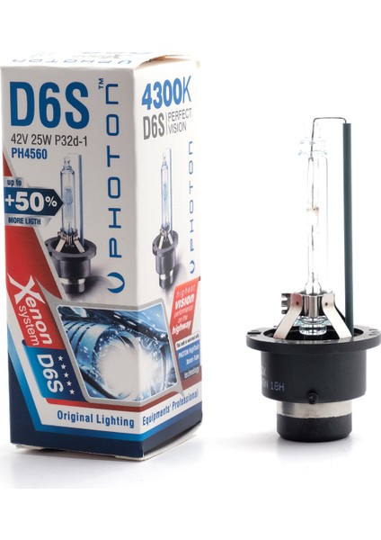D6S 4300K +%50 Fazla Işık Oem Ampul