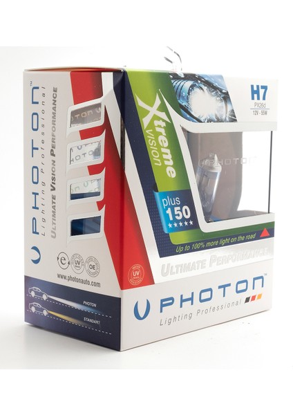 H7 12V 55W Xtreme Vision +%150