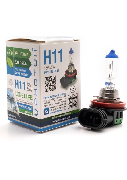 H11 12V 55W Pr Ll +%30 Fazla Işık