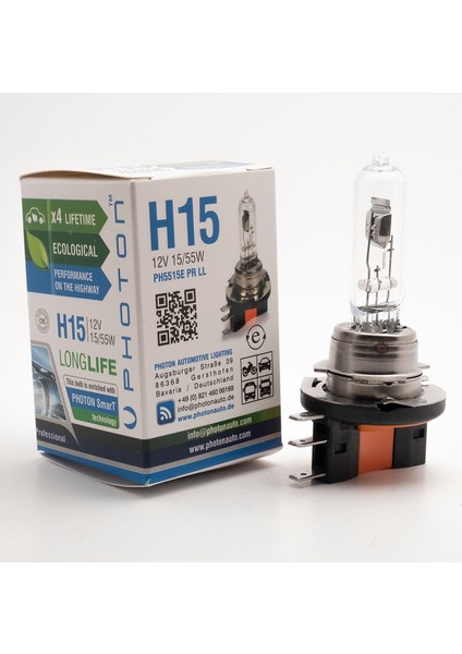 H15 12V 15/55W Pr Ll +%30 Fazla Işık