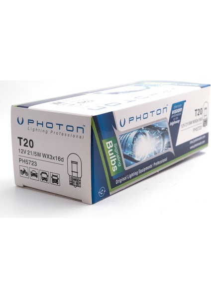 T20 21/5W 12V Çift Devre Dipsiz Ampul