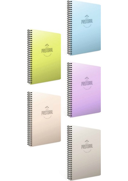 Pastoral Spiralli A4 Defter 120 Yaprak Çizgili