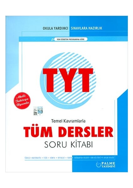 Palme Yayıncılık TYT Temel Kavramlarla Tüm Dersler Soru Bankası