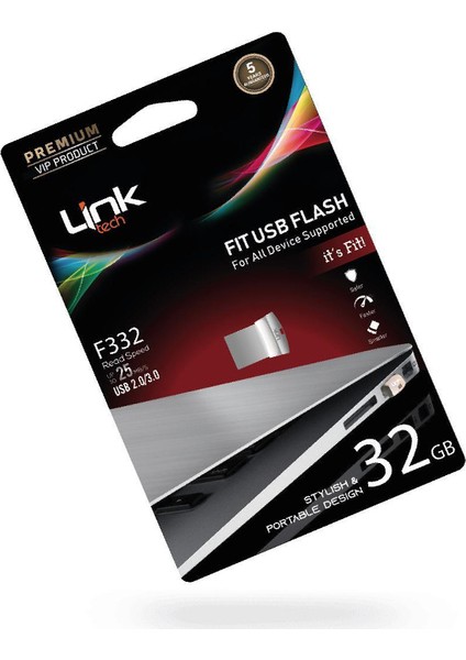 Fit Premium 32GB Metal 25MB/s USB Flash Bellek