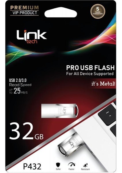P432 Pro Premium 32GB Metal 2.0/3.0 25MB/s USB Flash Bellek fiyatları