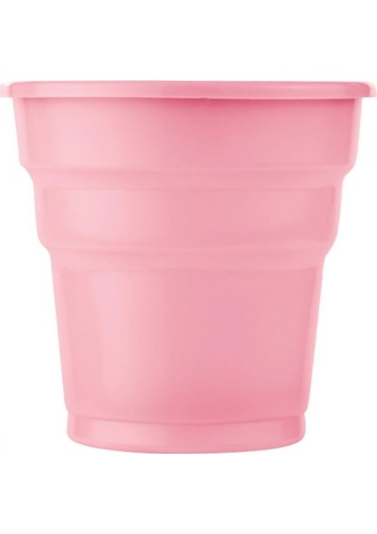Pembe Plastik Meşrubat Bardağı 25'li