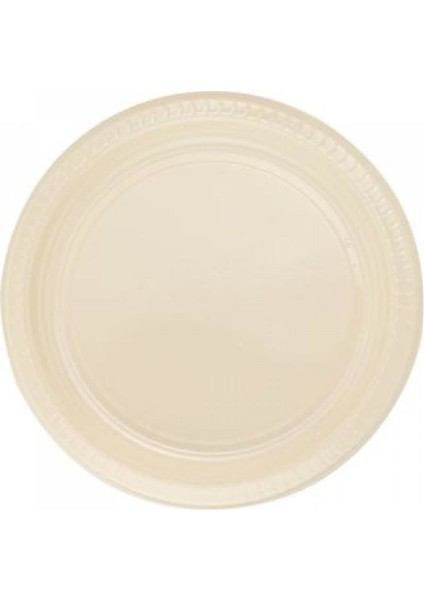 Krem Plastik Tabak 22 cm 25'li