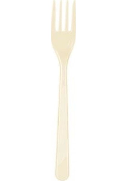 Krem Plastik Çatal 25'li