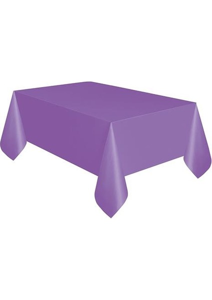 Mor Plastik Masa Örtüsü 137 x 270 cm