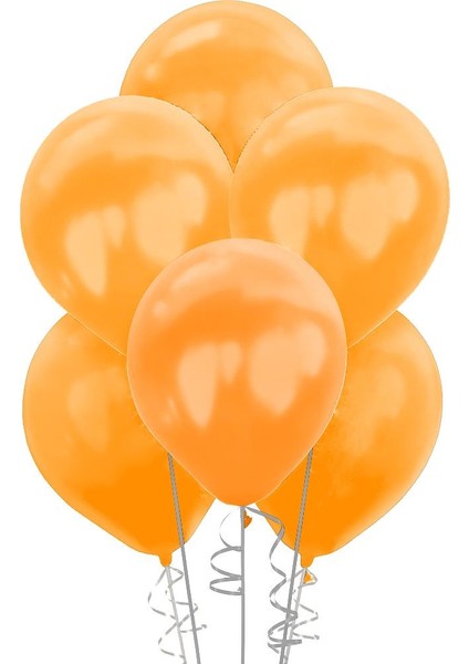 Metalik Turuncu Balon 100'lü
