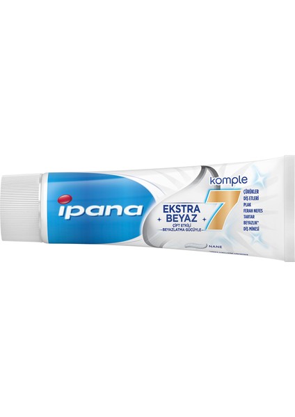 Ipana Komple Bakım Diş Macunu + Ferahlık ve Beyazlık Ağız Bakım Suyu 1 Alana 1 Bedava Paketi (65 ml + 65 ml)