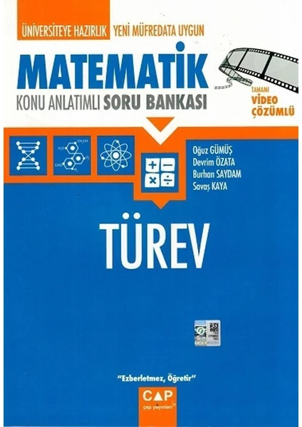 Çap Yayınları Matematik Türev Konu Anlatımlı Soru Bankası