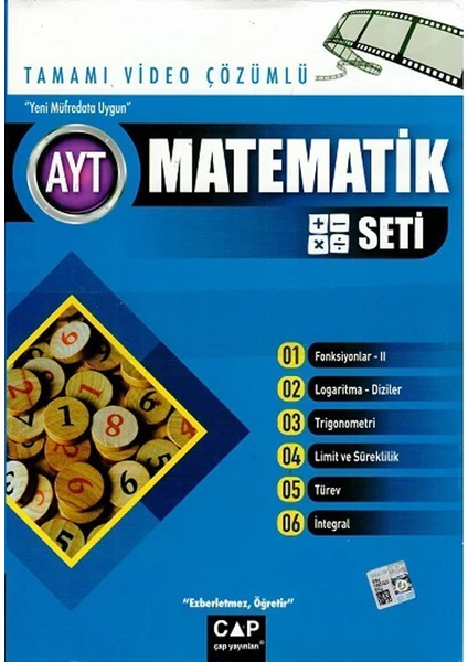 Çap Yayınları Tamamı Video Çözümlü AYT Matematik Seti