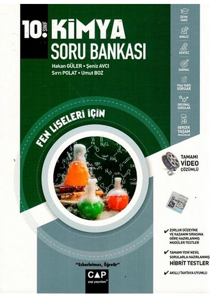 10. Sınıf Fen Lisesi Kimya Soru Bankası