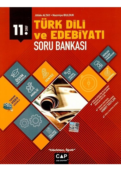 Çap Yayınları 11. Sınıf Anadolu Lisesi Türk Dili ve Edebiyatı Soru Bankası