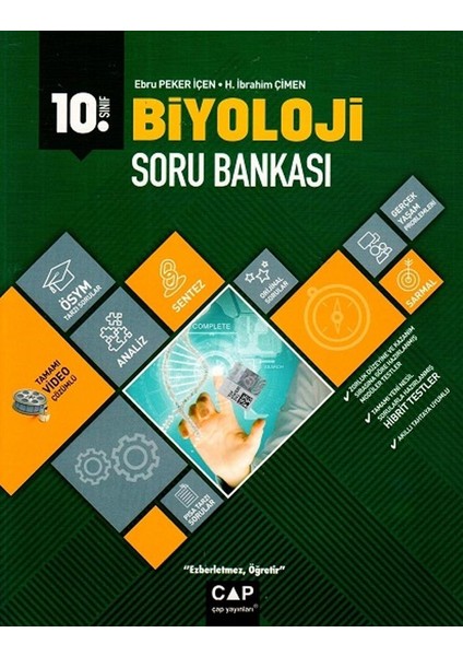 Çap Yayınları 10. Sınıf Anadolu Lisesi Biyoloji Soru Bankası