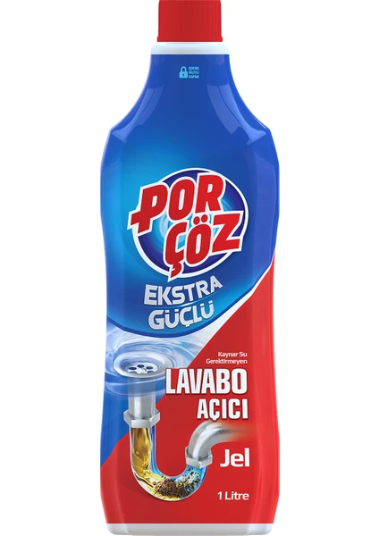 Por Çöz Ekstra Güçlü Lavabo Açıcı Jel 1000 ml